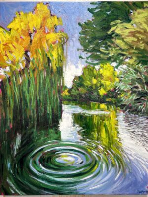 "Ondas Remanentes" Pintura Original al Oleo