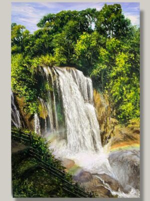 f1623644-91e9-4331-b1a4-1ee152613a0e-2 "Cataratas de pulhapanzak” Pintura original sobre lienzo