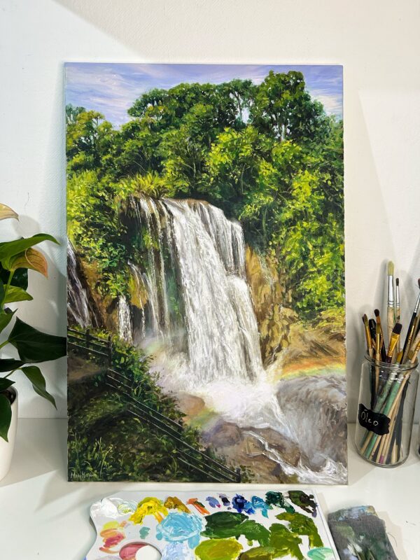 "Cataratas de pulhapanzak” Pintura original sobre lienzo