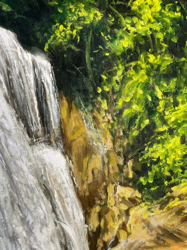 "Cataratas de pulhapanzak” Pintura original sobre lienzo