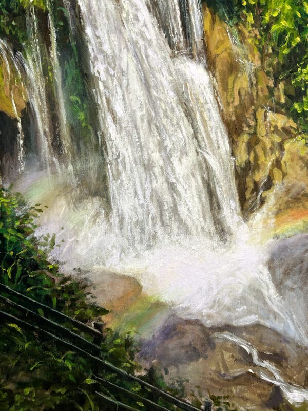 "Cataratas de pulhapanzak” Pintura original sobre lienzo