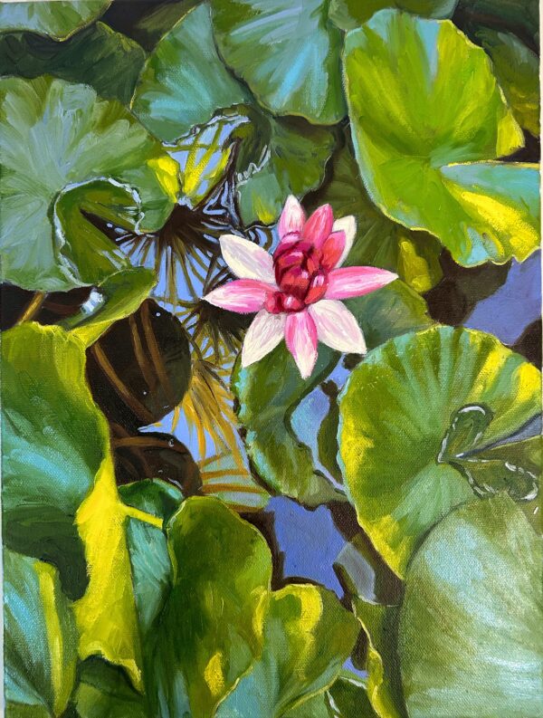 "Lirio" Pintura original sobre lienzo