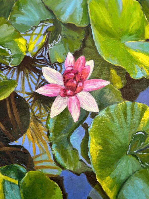 "Lirio" Pintura original sobre lienzo